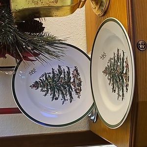 Spode Christmas Tree Dinner Plates